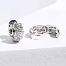 Huggies | Orecchino con pavè di zirconi UNISEX