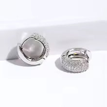 Huggies | Orecchino con pavè di zirconi UNISEX