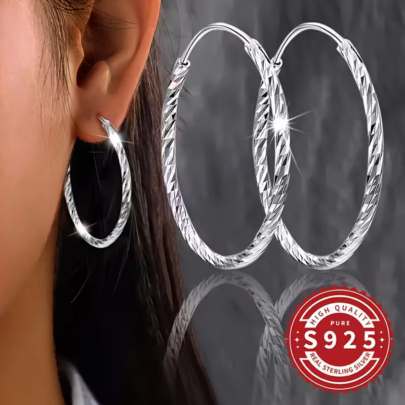 Elva | Orecchini a Doppio Anello in Argento