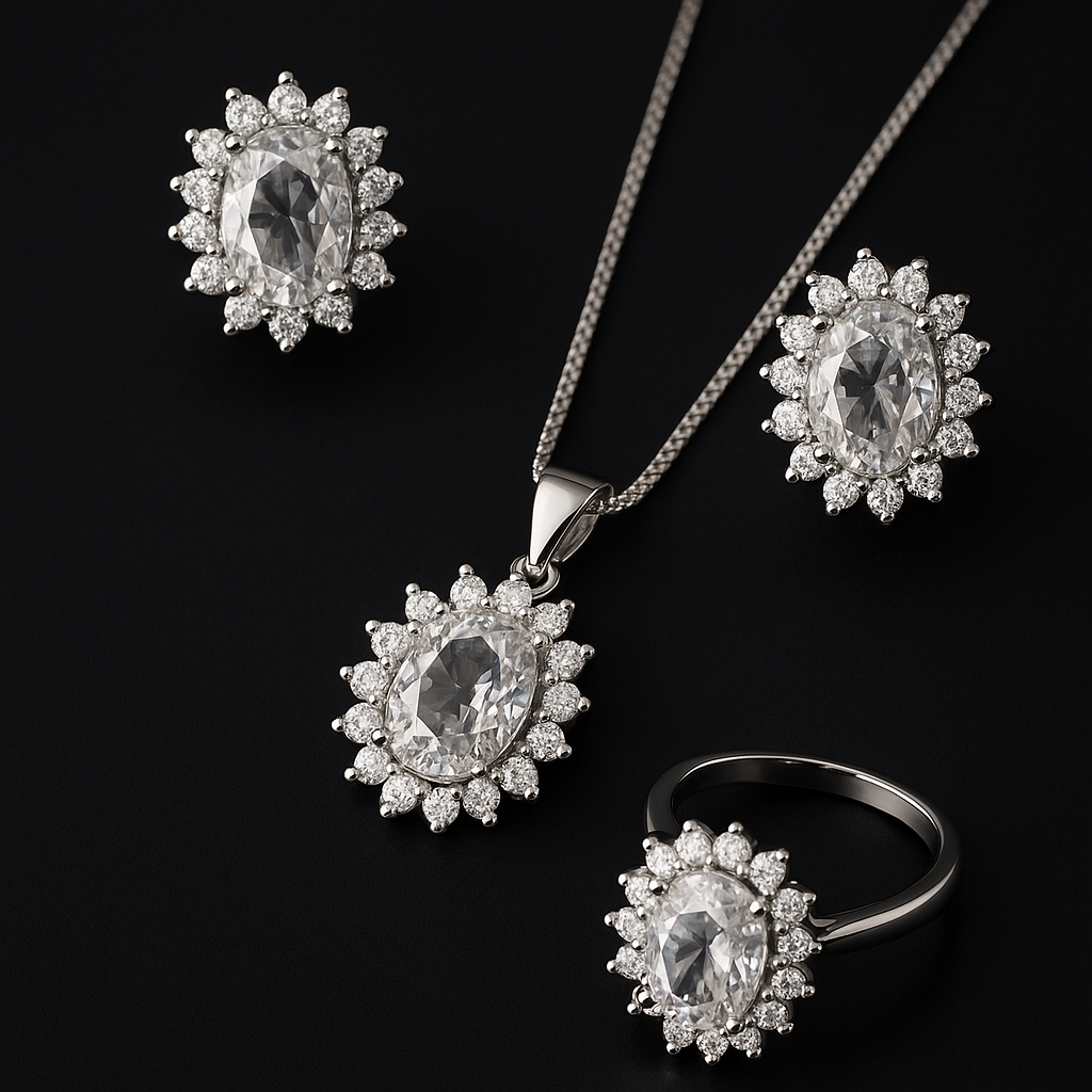 Aurélienne | Set di Gioielli Donna in Argento 925 con Zirconi