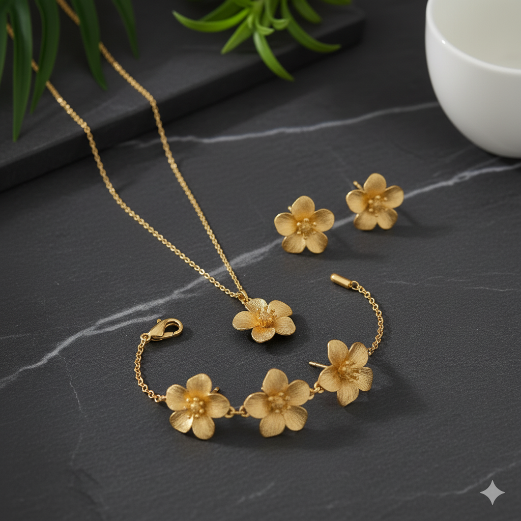 Fleuréa | Set di Gioielli Floreali da Donna