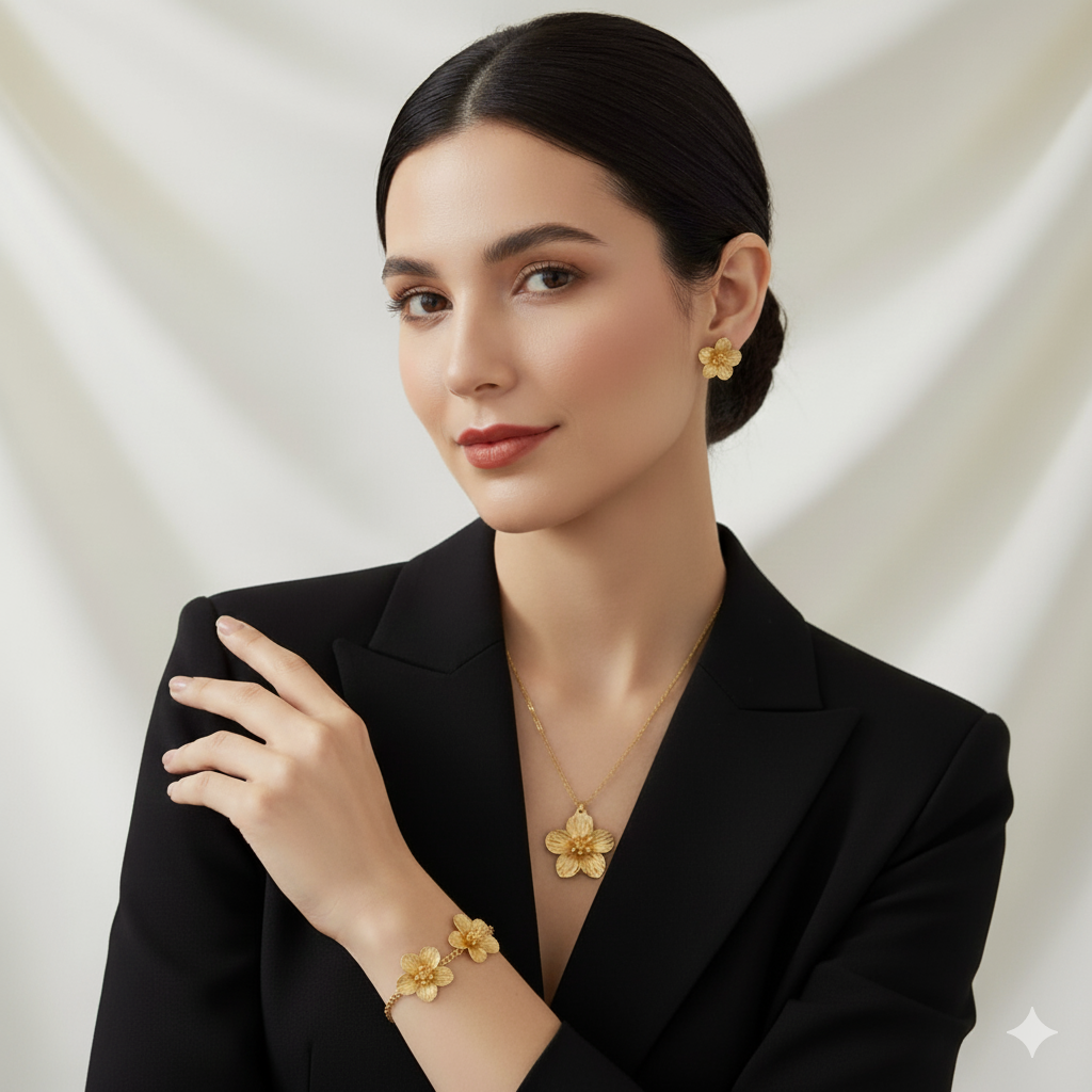 Fleuréa | Set di Gioielli Floreali da Donna