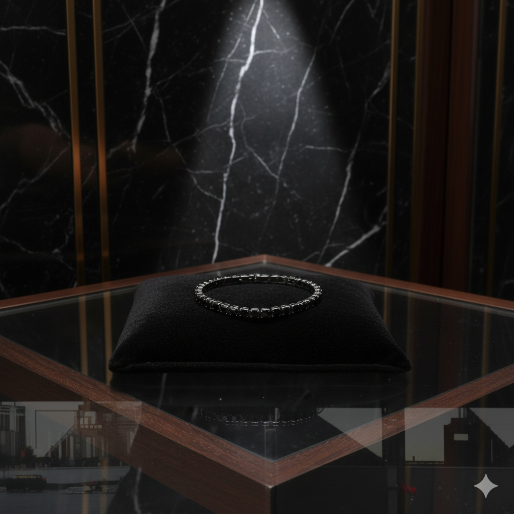 Zyrelle - Tennis in acciaio inossidabile con zirconi