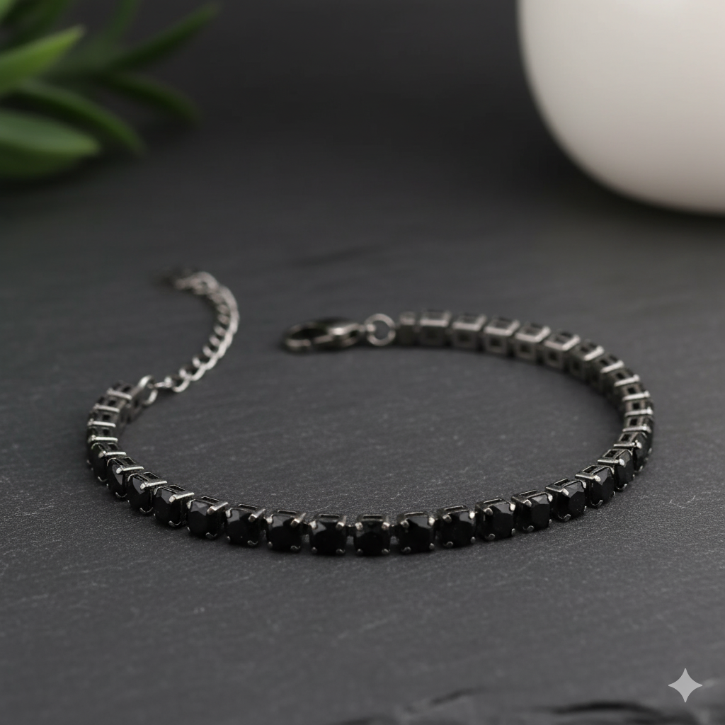 Zyrelle - Tennis in acciaio inossidabile con zirconi