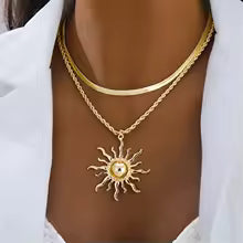 Sun | Collana con Ciondolo Grande Sole