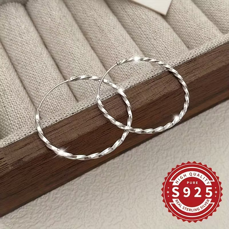 Elva | Orecchini a Doppio Anello in Argento