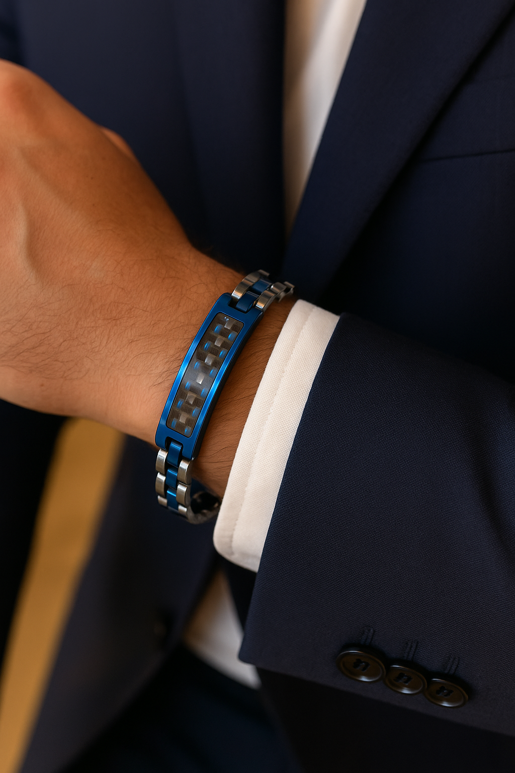 Titanium Azure | Il bracciale che eleva il tuo stile