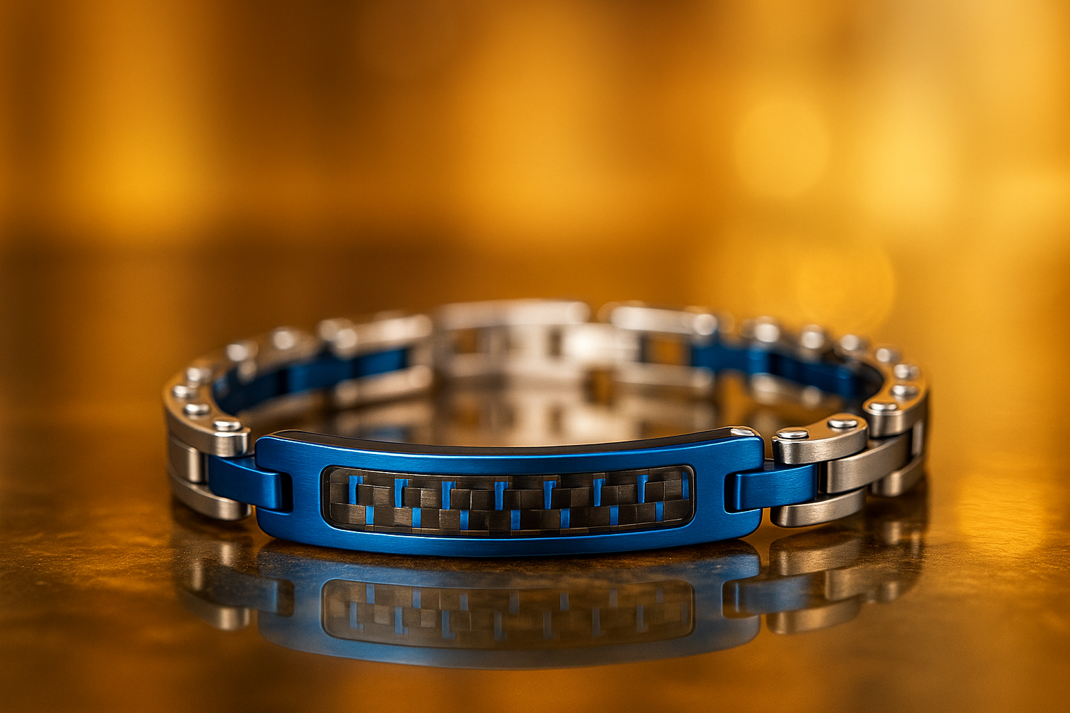 Titanium Azure | Il bracciale che eleva il tuo stile